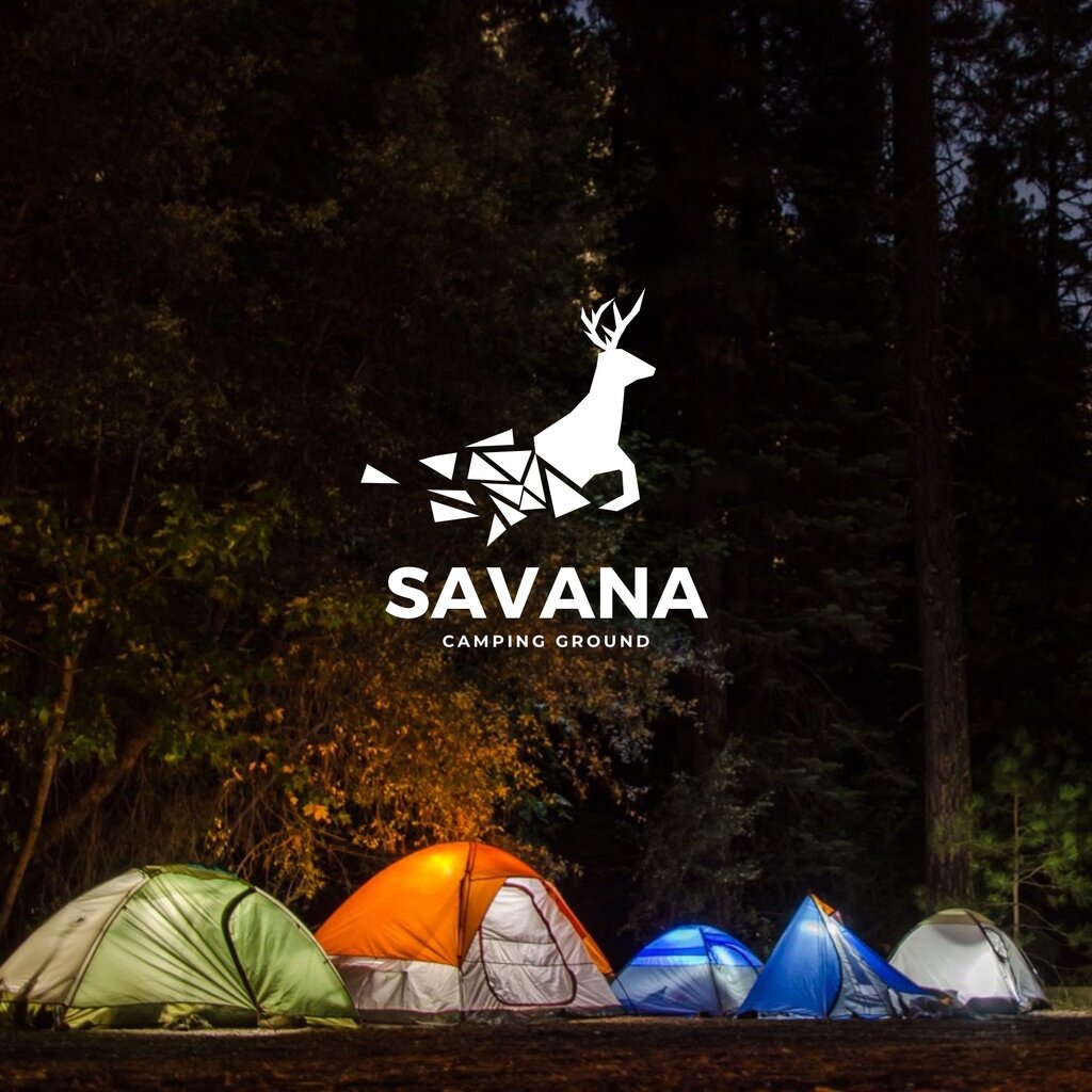 savana camping ground poster